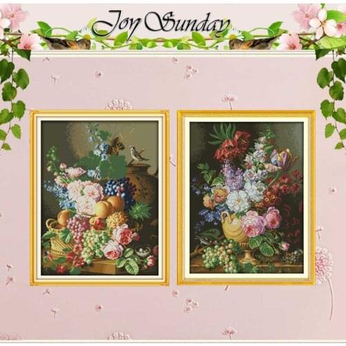 Beautiful vase Patterns Counted Cross Stitch 11CT 14CT Cross Stitch Set Wholesale flower Cross-stitch Kit Embroidery Needlework