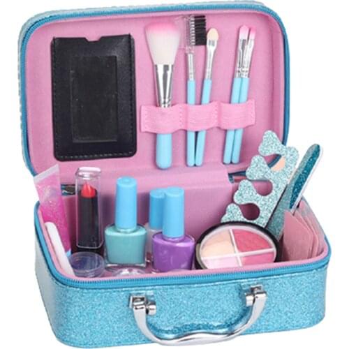 Beauty Kids Cosmetics Makeup Tools Childrens Set Beauty Makeup Box Baby Gift Toys Safe Princess Girls Makeup For Girls Birthd