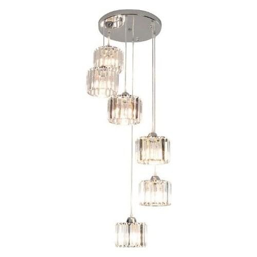 Light luxury crystal hanging line lamp classic line stairwell restaurant chandelier loft modern minimalist lamps