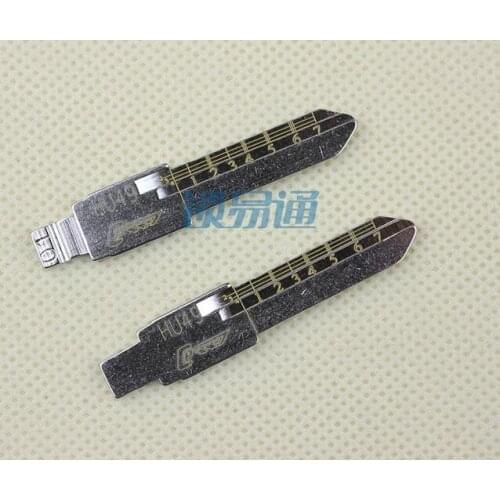 HU49 Engraved Line Blade For VW Jetta Santana Scale Shearing Teeth Blank 2 IN 1 Lishi (No 1)