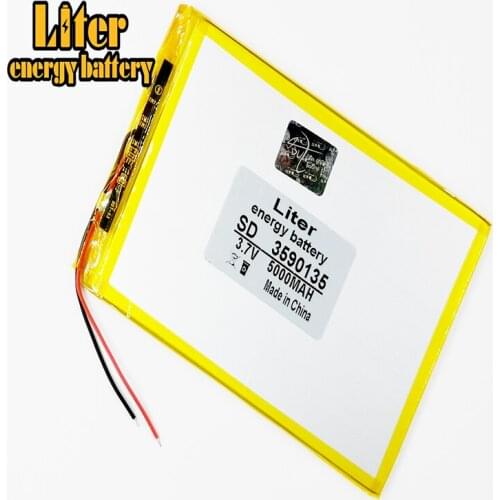 3.7V lithium battery 3590135 inch flat built-in battery original import TELECT 5000mAH