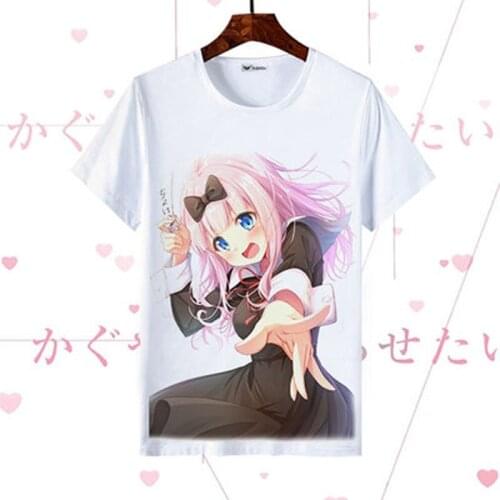New Kaguya-sama: Love Is War Kaguya Shinomiya cosplay T-shirt Fashion Anime T-Shirt Short Sleeve Tops Tee