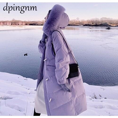 New Winter Womens Jacket Coat Simple Women Parkas Warm Winter Womens Coat High-Quality Biological-Down Parkas