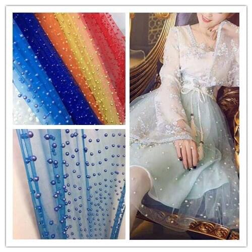 Latest African Laces Fabrics Embroidered African Guipure French Lace Fabric With Beads 2017 African French Net Lace