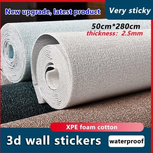 New Design Wallpaper Moisture-Proof Self-Adhesive Wallpaper Home Decoration 3D Wall Sickers Fireproof 3D Wallpaper Home Decor