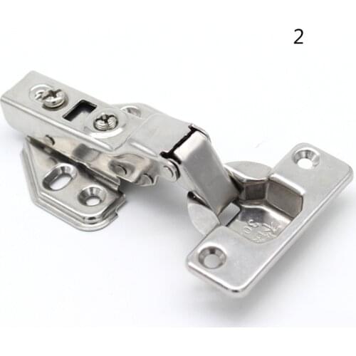 4 Pcs Stainless Steel Soft Slow Close Cabinet Door Hinges Hydraulic Hinges Damper Buffer LB88