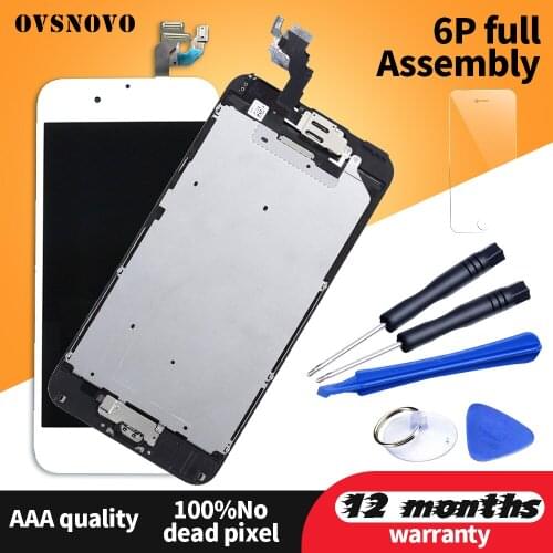 Full Set ecran For iPhone 6 plus LCD Display Screen Digitizer Assembly Replacement For iPhone 5s 6 6s with Home button&Camera