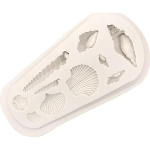 Silicone Kitchen Mould DIY Biscuit Marine Bio Conch Sea Shell Chocolate Cake Tool