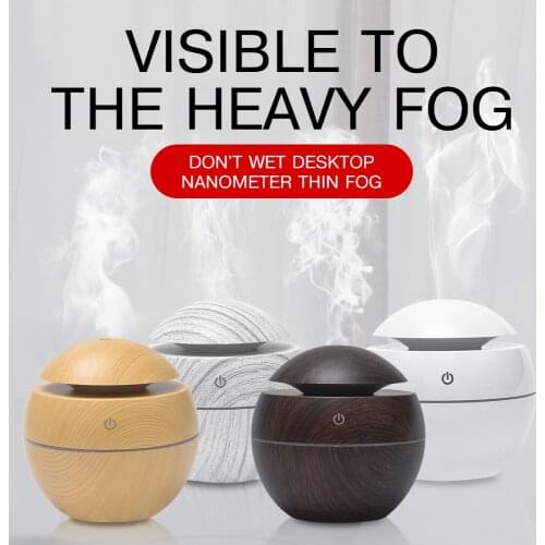 Changeable Aroma Essential Oil Diffuser Mini USB Air Humidifier Portable Ultrasonic Mist Humidifier Air Purifier LED Night Light