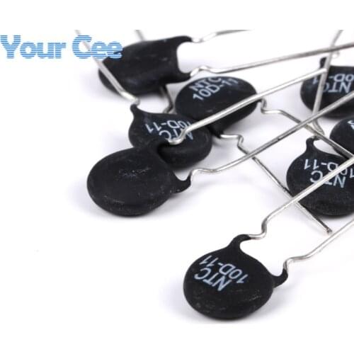 100pcs NTC Thermistor Resistor NTC 10D-11 10D11 Thermal Resistor