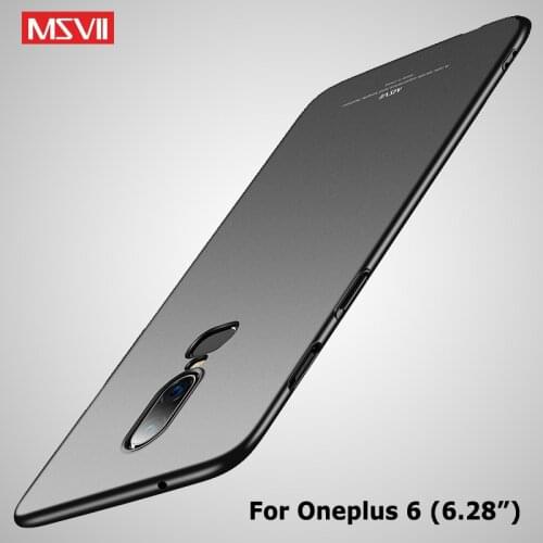One Plus 6 T 6T Case Msvii Slim Frosted Coque For Oneplus 6 6T 5 5T Case Oneplus6 Hard PC Cover One Plus 5 T 5T OnePlus5 Cases