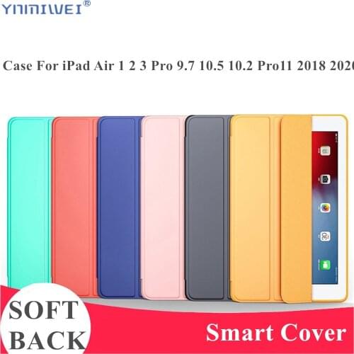 Smart Cover For iPad Pro 11 Case 2020 Air 4 3 2 Pro 9.7 10.5 Funda Case for iPad 10.2 2019 Mini 5 4 3 2 Cover