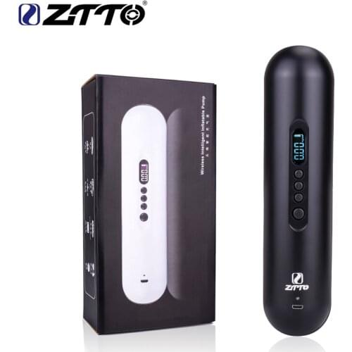 ZTTO Bicycle Electric Air Pump Tire Inflator Cordless Portable Compressor Digital Car Tyre Pump for Car Bike Tires Balls