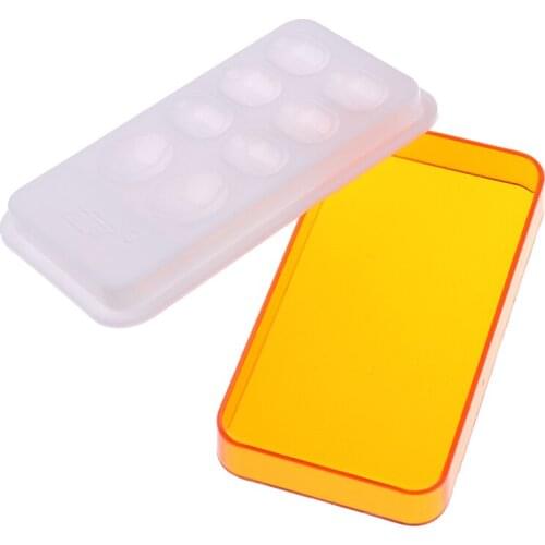 1pcs Dental Resin Mixing Watering Moisturizing Plate With Cover 8 Slot Palette Dental Lab Equipment
