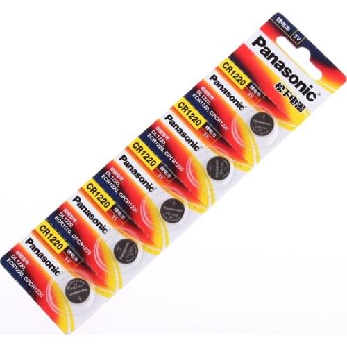 10pcs/lot New Panasonic CR1220 BR1220 DL1220 ECR1220 LM1220 3V Lithium Batteries Cell Button Coin Battery