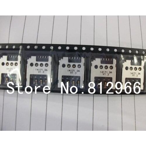 100PCS/LOT, Original new sim card reader connector socket slot module for NOKIA X Normandy Asha A110 1045