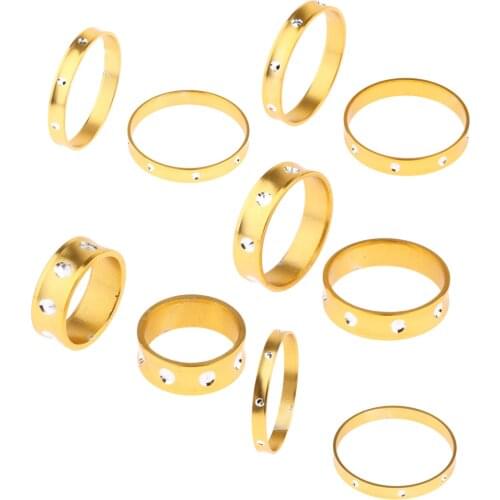 2 Pcs Stylish Metal Winding Check Golden Fishing Rod Building Repair DIY Crafts Component