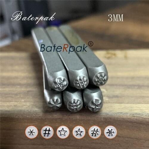 3mm Star Pound Asterisk Design Metal Jewelry Stamps,BateRpak Dot DIY Bracelet/jewelry symbols steel stamp,1pcs price