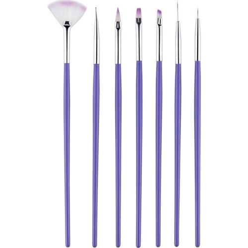 5/7Pc New Professional fine brush nails Polish accessories acrylic gel painting DIY Pen For Makeup Manicure design Nail Art Tool