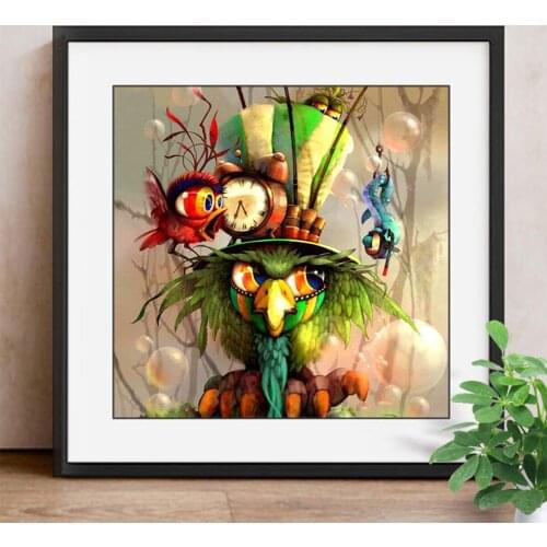 5D DIY Diamond Painting Cartoon Picture Rhinestones Bird Mosaic Diamond Embroidery Animals Full Square Home Decor