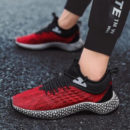 Baideng Four Seasons Man Sneakers Breathable Mesh Sport Running Shoes for Adults Jogging Footwear Zapatillas Hombre Deportiva