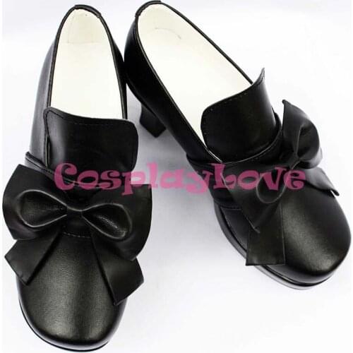 Custom Made Back Ciel Cosplay Shoes Boots From Black Butler Kuroshitsuji Cosplay For Christmas Halloween CosplayLove