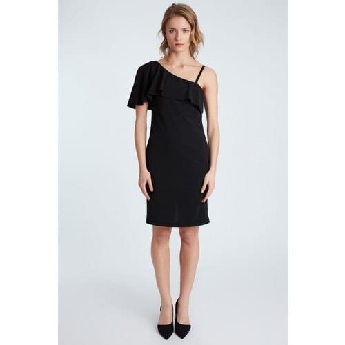 Black womens invitation dress