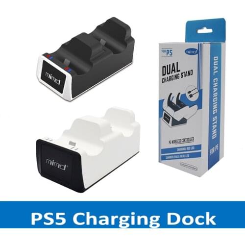 Controller Charger Dock For PS5 Gamepad LED Dual USB Charging Game Controller Stand Station Cradle Power Supply Accessories