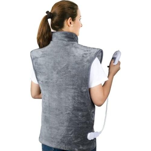 Electric Heating Pad Soft Blanket Shoulder Neck Heating Shawl Detachable Portable Relieve Muscle Pain Warming Winter Heat