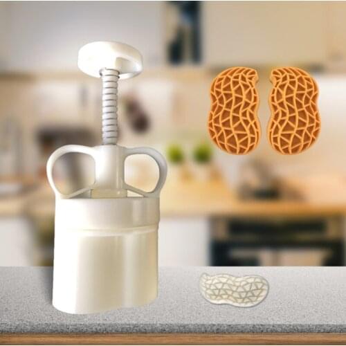 Mooncake Mold 50g Peanut Stamp Cake Cookie Mould Cutter Hand Pressure Food Grade Baking Accessories