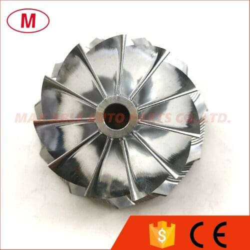 K27 46.80/59.95mm 11+0 blades Turbo Billet compressor wheel/Aluminum 2618/Milling wheel for Turbochrager Cartridge/CHRA/Core