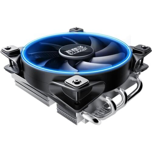 Pccooler 4 Heatpipe Desktop computer CPU Cooler 120mm Down-Blowing fan PWM Silent Fan 12cm Lighting Fan AM4 2011 2066 AMD