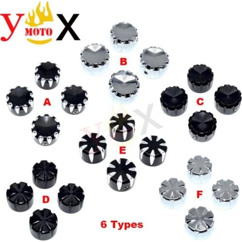 Motorcycle 4PCS Engine Head Bolt Top Piston Screw Cover Cap For Harley Twin Cam Sportster 883 1200 72 Street XG750 Softail Dyna