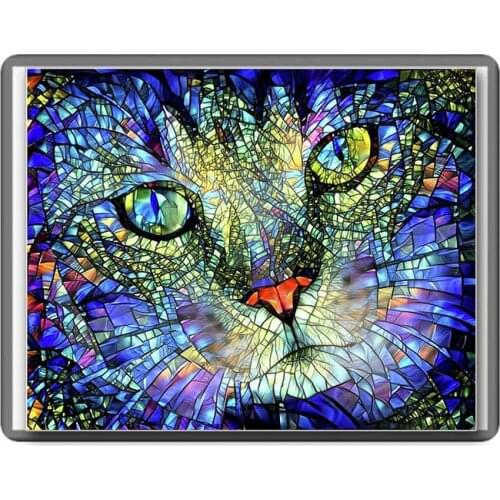 Mosaic Crafts Diy Diamond Painting Cross Stitch Full Rhinestones Crystal Square Diamond Embroidery 5D Needlework Crystal cat