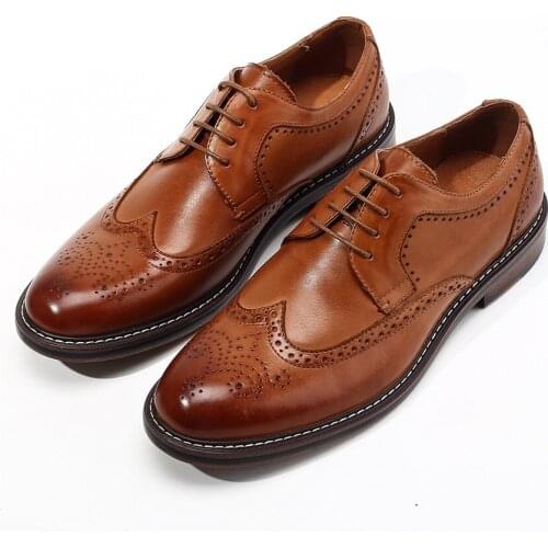 MEN SHOES Derby shoes OFFICE BUSINESS SHOES goodyear GENUINE LEATHER LACE UP FORMAL OXFORDS WEDDING SHOES WINTER