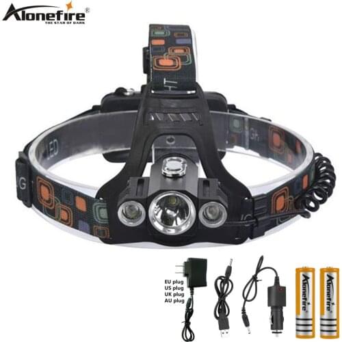 AloneFire HP98 8000Lm Multifunction headlight T6+2R5 headlamp head lamp light outdoor lamp lantern for hunting