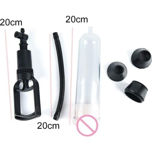 Penis Enlargement Extender Penis Pump Vacuum Hands Operator Male Peins Enlarger Enhancer Sleeve Device Adult Sex Product For Men