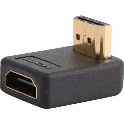 90 Degree HDMI A Male to Female Port Adapter Right Angle Extension Converter