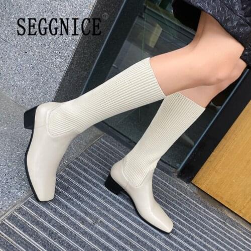 SEGGNICE Women's High Boots