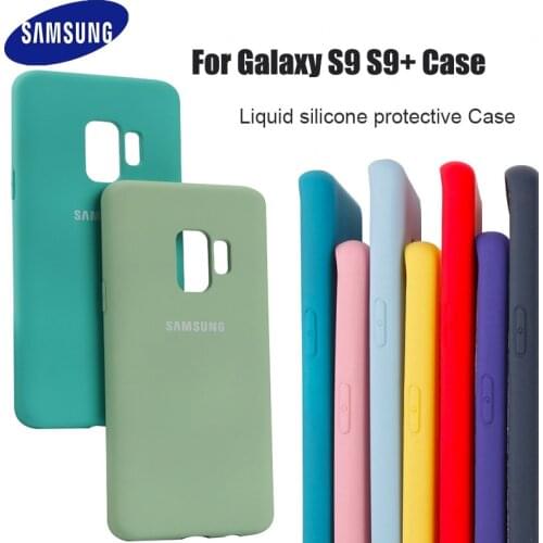 Samsung Galaxy S9/S9 Plus S9+ Silky Silicone Cover Soft-Touch Finish Back Protective Case For Samsung S9/S9 plus