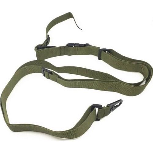 Tactical 3 Point Rifle Sling Adjustable Bungee Sling Swivels Airsoft Hunting Gun Strap