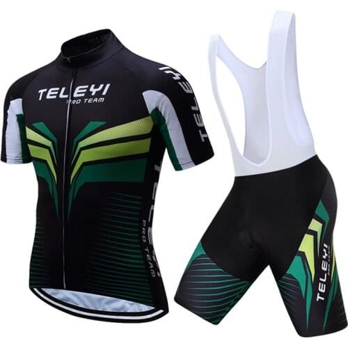 Teleyi 2017 Summer Mens Cycling Jersey Sets Breathable Cycling Clothing Ropa Ciclismo Racing Sport mtb Bike Jersey Maillot