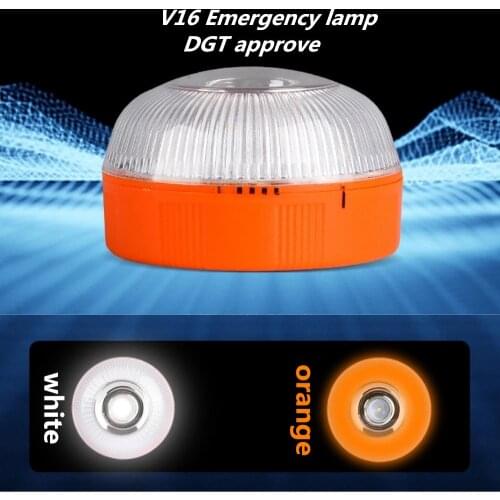 USB Rechargeable Emergency Light Homologated DGT Approved Car Emergency Light V16 Approved DGT Flashing Light For Cars