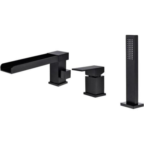 Vidric Black ORB finish Bathroom Faucet Bathtub Faucet Tap bath and Shower waterfall Faucet bath tub faucet set