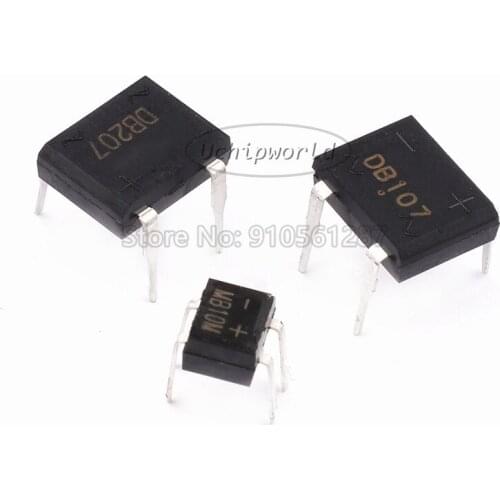 Rectifier bridge DIP-4 2A 1A 1.5A 1000V DB107 DB157 DB207 MB10M MB6M