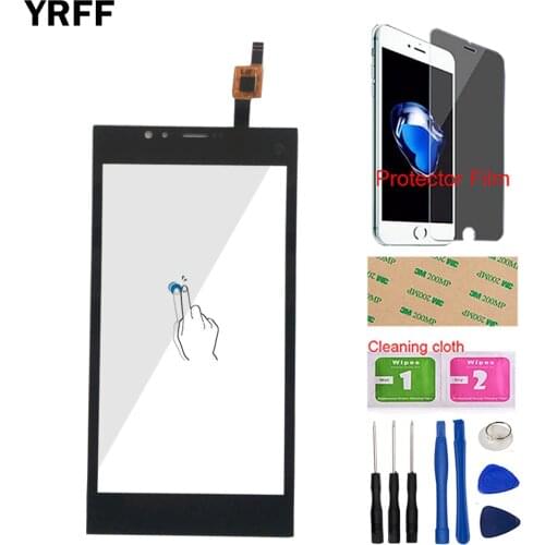 Mobile Touch Screen Touchscreen For Highscreen Pure Power Touch Screen Panel Digitizer Sensor Glass Tools Protector Film