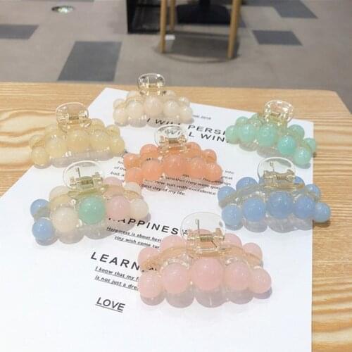 1pcs New Fashion Small Fresh Hairpin Korean Hair Accessories Overhead Clip Hairpin Jelly Color Small Grip Clip Paw Bangs Clip
