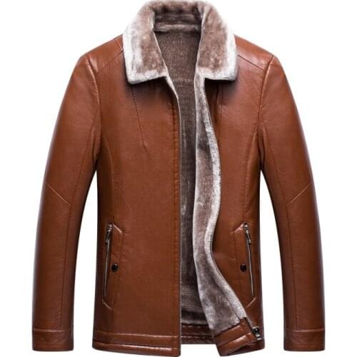 Winter Real Learher Jacket Men Warm Thicken Parka Mujer Plus Size 5XL Secend Layer Leather Coat chaqueta cuero hombre 2579