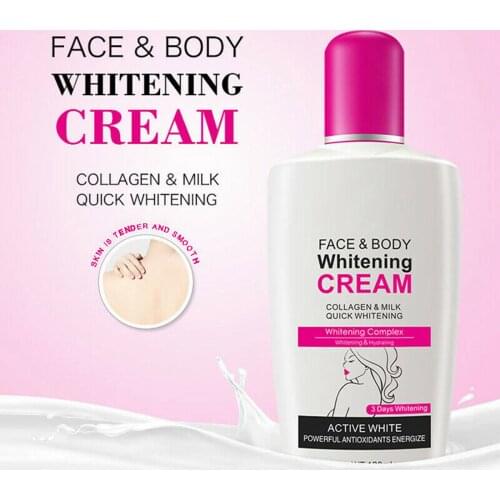 120ml Collagen Milk Bleaching Face Body Cream Skin Whitening Moisturizing Body Lotion Skin Lightening Cream