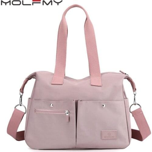 2021 Fashion Nylon Cloth Women Messenger Bags Casual Simple Large Capacity Ladies Handbag Female Crossbody Shoulder Bag For Girl